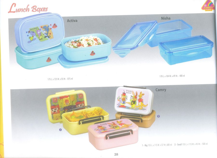 School lunch boxes